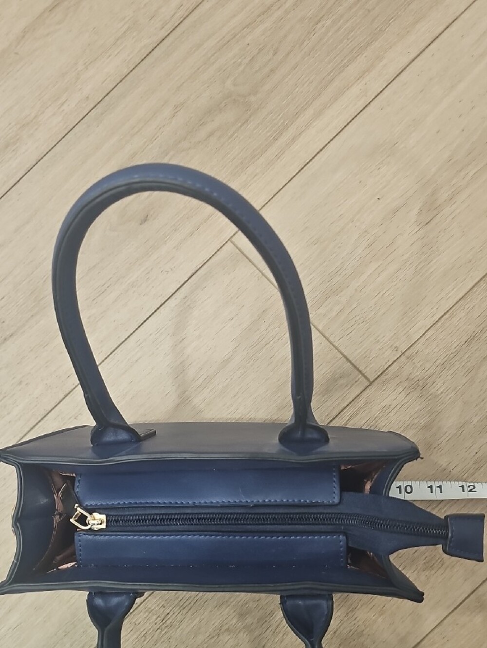Structured Navy Satchel Handbag - Unbranded - Picture 7 of 8